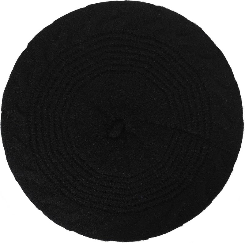 ZLYC French Beret hat, Reversible Solid Color Knit Warm Beret Cap for Womens Girls - Image 5